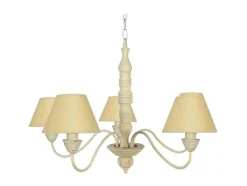 Lustre Tosel Menton Tecido Braco Bege D84 X H90 Cm