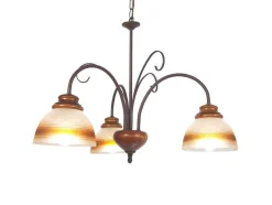 Lustre Tosel Pays De L'Adour Vidro Braco Cetim D60 X H90 Cm