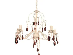 Lustre Tosel Tulipano Vidro Braco Anis D60 X H80 Cm