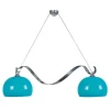 Lustre Tosel Venise Vidro Bar Azul D45 X H21 Cm