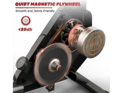 Maquina De Remo Magnetica Para Casa, Ginasio, Escritório, Treino 16 Niveis De Resistencia Ajustavel Com Monitor Lcd