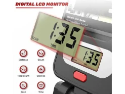 Maquina De Remo Magnetica Para Casa, Ginasio, Escritório, Treino 16 Niveis De Resistencia Ajustavel Com Monitor Lcd
