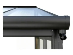 Marquise Em Aluminio E Policarbonato Com Protecao Uv 15,8 M Antracite - Mathilda
