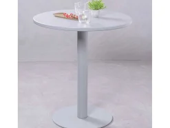 Mesa Alta Industrial Em Aco Com 76 Cm De Altura - Brandon - Cinza