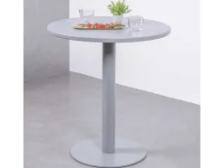 Mesa Alta Industrial Em Aco Com 76 Cm De Altura - Brandon - Cinza