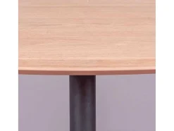 Mesa Alta Para Bar Estilo Industrial, 106Cm De Altura E 60X60Cm - Pub - Carvalho