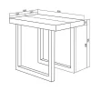 Mesa Consola Extensivel, 220, Para 10 Péssoas, Pés De Madeira, Preto E Carvahlo