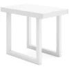 Mesa Consola Extensivel, 300, Para 14 Péssoas, Pés De Madeira, Branco