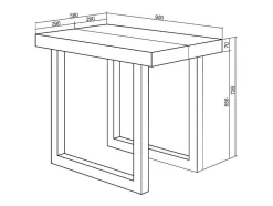 Mesa Consola Extensivel, 300, Para 14 Péssoas, Pés De Madeira, Branco