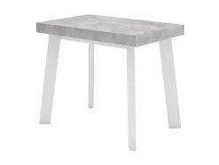 Mesa Consola Extensivel, 220, Para 10 Péssoas, Pés De Madeira, Cimento