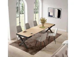 Mesa Consola Extensivel, 300, Para 14 Péssoas, Pés De Madeira, Carvahlo