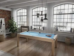 Mesa Convertivel - Mesa De Bilhar E De Ping Pong Balthazar - 213*112*81.5 Cm - Azul