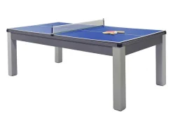 Mesa Convertivel - Mesa De Bilhar E De Ping Pong Balthazar - 213*112*81.5 Cm - Cinzento