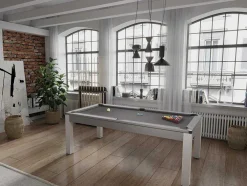 Mesa Convertivel - Mesa De Bilhar E De Ping Pong Balthazar - 213*112*81.5 Cm - Cinzento