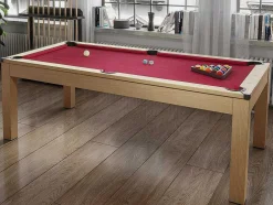 Mesa Convertivel - Mesa De Bilhar E De Ping Pong Balthazar - 213*112*81.5 Cm - Vermelho