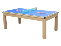 Mesa Convertivel - Mesa De Bilhar E De Ping Pong Balthazar - 213*112*81.5 Cm - Vermelho