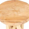 Mesa De Apoio Em Teca Cor Natural - Gayana