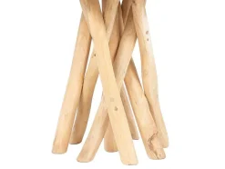 Mesa De Apoio Em Teca Cor Natural - Gayana