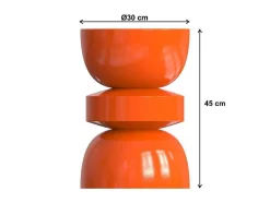 Mesa De Apoio Metal Laranja - Tuvami