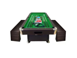 Mesa De Bilhar De 8 Pés Com Banco De Armazenamento Viper Green