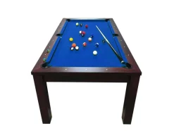 Mesa De Bilhar 7 Pés Azul Conversivel En Mesa Atlantis