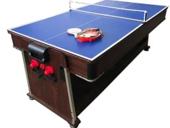 Mesa De Bilhar 7 Pés Multijogo Azul Air Hockey + Ping Pong - Stark
