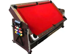 Mesa De Bilhar 7 Pés Multijogo Vermelho Air Hockey + Ping Pong - Stark