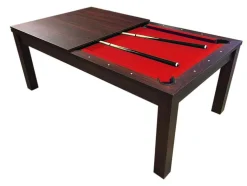 Mesa De Bilhar 7 Pés Vermelho Conversivel En Mesa Estia