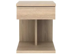Mesa De Cabeceira Com 1 Gaveta Cor Carvalho - Borla