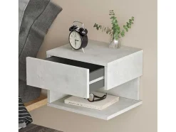 Mesa De Cabeceira De Parede Luvio - Venprodin - Pedra 35 Cm