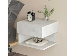 Mesa De Cabeceira De Parede Luvio - Venprodin - Pedra 35 Cm
