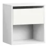 Mesa De Cabeceira Juvenil Com 1 Gaveta 42X40X28 Branco