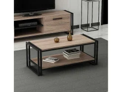 Mesa De Centro Carmela, Nozes, 102X45X40 Cm, Epikasa