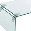 Mesa De Centro Em Vidro Temperado Transparente - Madro