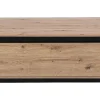 Mesa De Centro 2 Gavetas Em Mdf Cor Natural E Preto - Nalamane