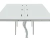 Mesa De Escritório 6 Péssoas Branco C140 Cm - Downtown