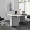 Mesa De Escritório 2 Péssoas Branco C140 Cm - Downtown