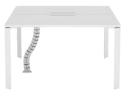 Mesa De Escritório 2 Péssoas Branco C120 Cm - Downtown