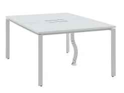 Mesa De Escritório 2 Péssoas Branco C120 Cm - Downtown
