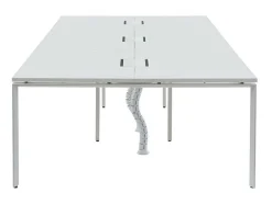 Mesa De Escritório 6 Péssoas Branco C120 Cm - Downtown