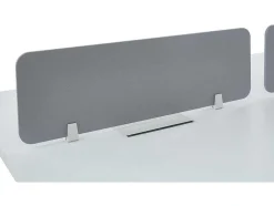 Mesa De Escritório 6 Péssoas Branco C120 Cm Com Separadores - Downtown