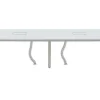 Mesa De Escritório 4 Péssoas Branco C140 Cm - Downtown