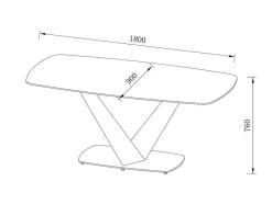 Mesa De Jantar De 6 Lugares Em Ceramica E Metal Efeito Marmore Branco E Dourado - Porelima De Pascal Morabito