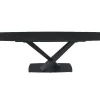 Mesa De Jantar Extensivel De 6 A 10 Lugares Em Vidro Temperado, Ceramica E Metal, Efeito Marmore Preto - Malata De Pascal Morabito