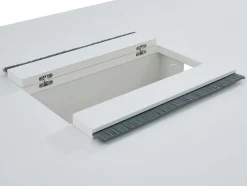 Mesa De Reuniao Retangular, 6 Péssoas, Branco C240 Cm - Downtown
