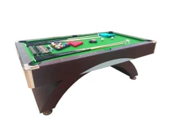 Mesa De Sinuca Moderna De 8 Pés Com Banco De Armazenamento Poseidon