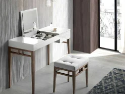 Mesa De Toucador Com Tampo Em Mdf Lacado Em Niebla Brillo 7001