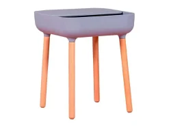 Mesa Lateral Pop Estilo Nordico - Cinza