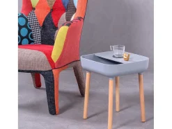 Mesa Lateral Pop Estilo Nordico - Cinza