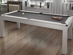 Mesa Transformavel De Bilhar E Pingpong Cor Branca De C182 X L102 X A80 Cm - Henk